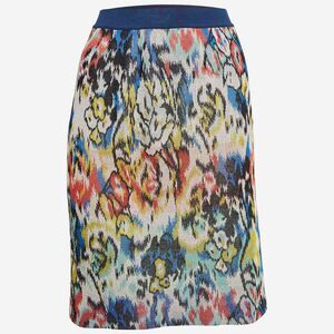 Missoni Multicolour Floral Pattern Knitted Pencil Skirt S